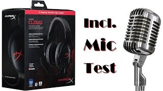 Kingston HyperX Cloud Gaming Headset Unboxing & Review (with Microphone Test)