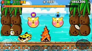 10 minutes of Cookie Run for Kakao gameplay with an upscaled HD Banana Peel Cookie