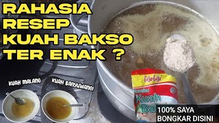 RESEP KUAH BAKSO TER ENAK ? BAKSO MALANG MAH LEWAT ? KHAS BANYUWANGI !