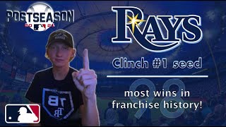 Tampa Bay Rays clinch #1 seed in 2021!