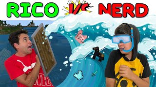 RICO VS NERD MINECRAFT | TSUNAMI | SEGREDOS DO MINECRAFT #3 |   PEDRO MAIA