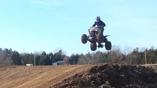 Yfz450 clearing table tops at ROMP