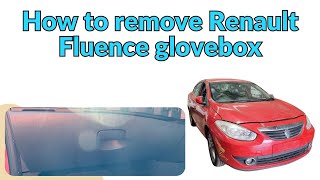 How to remove Renault Fluence glovebox