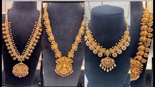 GRT International Jewellery Collections Ideas Weight & Price/GRT Long Nakshi Haram/GRT Lakshmi Haram