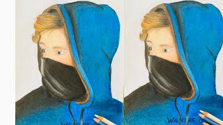 Alan Walker | Polychromos colour pencils drawing | Done by Aaliya Ashraf@sajilasheaven