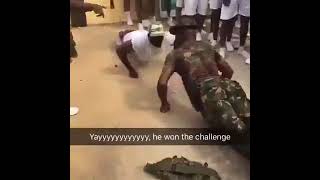 A Nigerian Corper challenge a Soldier