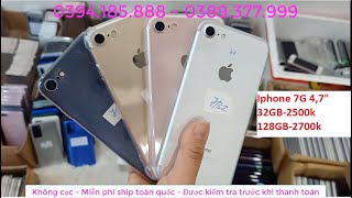 Thanh lý điện thoại Iphone 7G (7 màn nhỏ  4,7") cũ nguyên zin giá rẻ