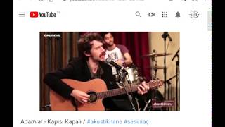 ADAMLAR - KAPISI KAPALI (AKUSTİK PERFORMANS)