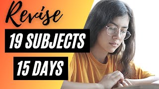 Revise in 15 days || Best INI-CET/NEET-PG study  plan || Timetable