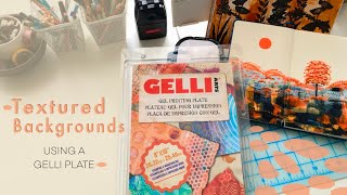 Creating Backgrounds Using a Gelli Plate - For a landscape & Botanicals