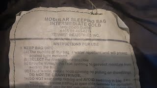 Military Modular Sleep System (intermediate cold) Bag Review