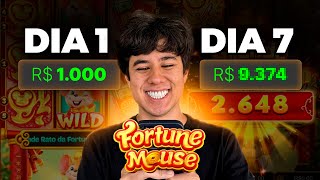 TESTEI O ROBÔ DO FORTUNE MOUSE DURANTE UMA SEMANA! GANHEI MUITO DINHEIRO?!