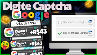 Ganhe +$43.80 a Cada 30 Minutos DIGITANDO CAPTCHAS NO GOOGLE (Ganhar Dinheiro Online 2023!)