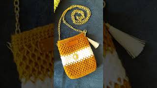 Crochet Honeycomb Mobile Cell Phone Pouch Case Cover Easy