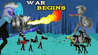 War Begins | Spearos, Kytchu, Magikill vs Final Boss Vamp, Zombie - Stick War Legacy Animation