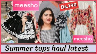 Meesho Tops haul latest 2023 || Meesho haul || Meesho summer tops haul under 300 affordable haul