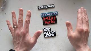 3D printed #StaySafe fridge magnet