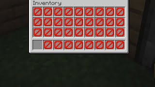 Minecraft but I only have one Inventory Space