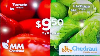 Ofertas Chedraui Martimiércoles de frutas y verduras 11 y 12 de abril 2023