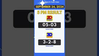 Lotto Result September 24, 2024 5PM Draw PCSO  #swertres  #pcsolottoresulttoday  #lottoresults