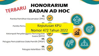 GAJI/HONOR BADAN AD HOC KPPS/SATLINMAS PEMILU 2024 | DR Ramadhan