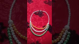 DIY tricolour nacklace ## 🇮🇳🇮🇳🇮🇳 ## handmade nacklace #diy #handmade #shorts #youtubeshorts #viral