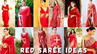 Latest Red Saree Ideas ❤️ll Red Sare For Newly Wed ❤️