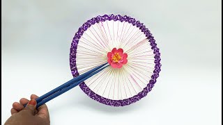 How to Make a Beautiful Origami Hand Fan | DIY Paper Fan Craft Tutorial.