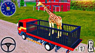 Wild Animals Giraffe Truck Simulator - Tiger Cage Transport Offroad Truck Driving - Android Gameplay