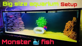 🔥Monster fish aquarium | big size aquarium | aquarium full setup