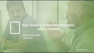 Webinar: Your Guide to Embedded Analytics with S/4HANA