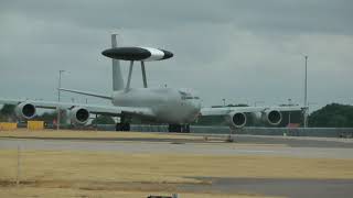 RAF E3D Sentry ZH103 Departing RAF Waddington delivery to Chilean Air Force 25 July 2022.