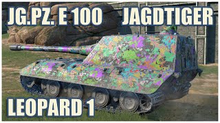 Jagdpanzer E 100, Leopard 1 & Jagdtiger • WoT Blitz Gameplay