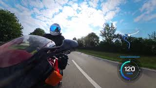 Honda CBR 1000F SC21 136HP Video Insta 360° X3