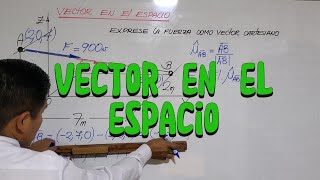 FISICA I : EJEMPLO DE VECTOR EN EL ESPACIO