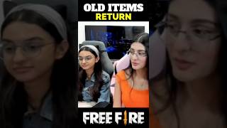 OLD ITEMS RETURN 😭💔 || #freefire #shorts #trending