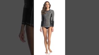 Speedo Womens Heather Rashguard | SwimOutlet.com