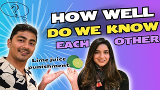 How well do we know each other| #couplevlog #howwelldoyouknowme #couplechallenge #fun