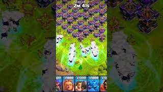 1000 Max Electro Titan Vs 200 Max Archer Towers #clashofclans #coc #clashroyale #clash