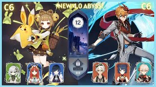 NEW 4.0 FONTAINE ABYSS! Yaoyao Nilou Bloom and Childe International | Genshin Floor 12 36 Star