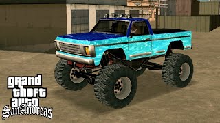 water monster truck skin mod GTA san Andreas (android/PC)