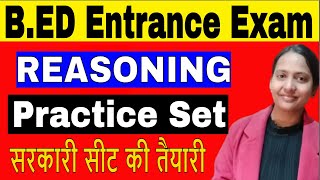 Reasoning B.Ed Entrance Exam Preparation || B.Ed Entrance Exam