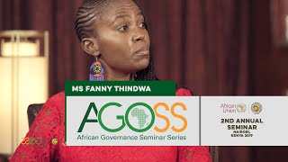 Ms Fanny Thindwa -  2nd Annual African Governance Seminar Series (AGoSS)