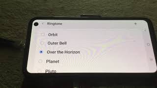 Samsung galaxy S10e Standard Ringtones, and 1 downloaded from Zedge