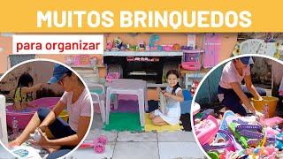 LAVANDO E ORGANIZANDO OS BRINQUEDOS DA MINHA FILHA