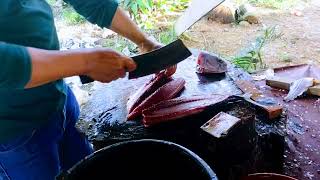 SIANG IKAN TONGKOL HITAM || MASAK RENDANG || KEMAHIRAN SIFU