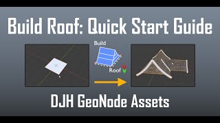 How to use the Build Roof Modifier - Geometry Node Assets