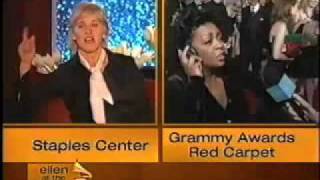 Ellen does the Grammy Red Carpet