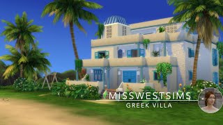 Greek Villa - Part 1 - Exterior | Sims 4 Speed Build | No CC