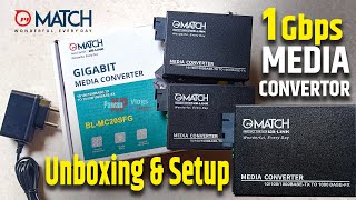 Match LB-Link Gigabit Media Convertor Unboxing & Setup | Extend Your Internet Connection up to 20km